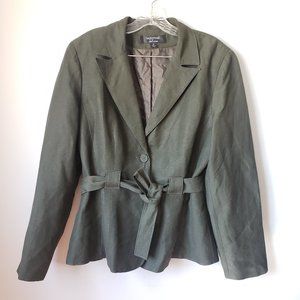 Signature by Larry Levine Belted Blazer